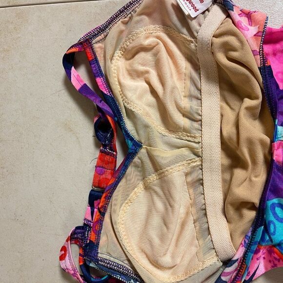 Vintage Maxine of Hollywood One Piece Tropical Resort Swimsuit 12 - Picture 6 of 9